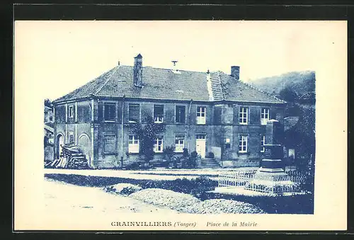 AK Grainvilliers, Place de la Mairie