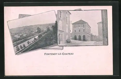 AK Fontenoy-le-Chateau, Hotel de Ville, Ortsansicht
