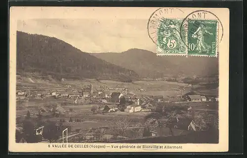 AK Bionville, Vue générale de Bionville et Allarmont