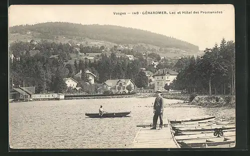 AK Gérardmer, Lac et Hôtel des Promenades
