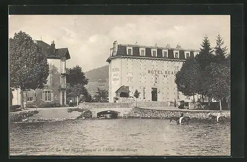 AK Beau-Rivage, Le Pont de la Jamange et l`Hôtel
