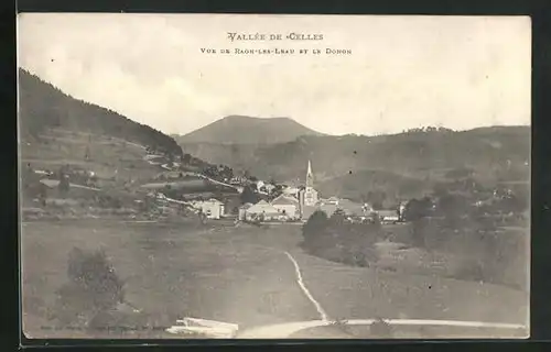 AK Raon-les-Leau, Vue générale et le Donon