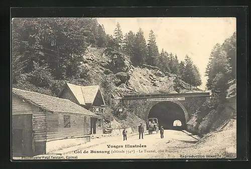 AK Col de Bussang, Le Tunnel, cotè Francais