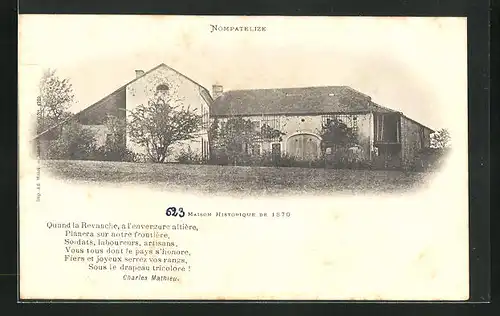 AK Nompatelize, Maison Historique de 1870