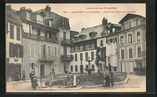 AK Bagnères-de-Bigorre, Place et Fontaine d`Albret