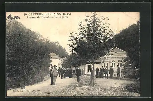 AK Capvern-les-Bains, Avenue de Bagnères-de-Bigorre