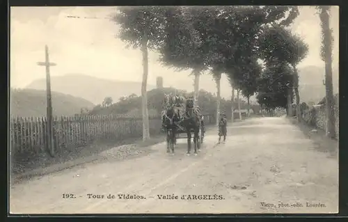 AK Argelès, La Vallée, Tour de Vidalos