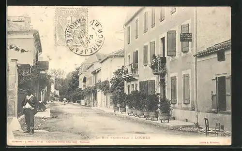 AK Loures, La Rue principale, Strassenpartie