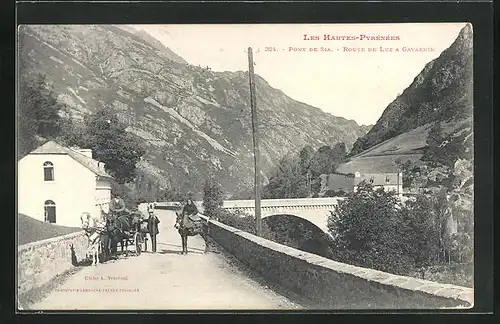 AK Gavarnie, Pont de Sia, Route de Luz