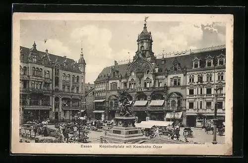 AK Essen, Kopstadtplatz mit Kolmscher Oper