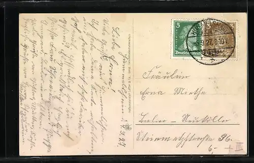 AK Hummelshain i. Th., Ortsansicht mit Kirche