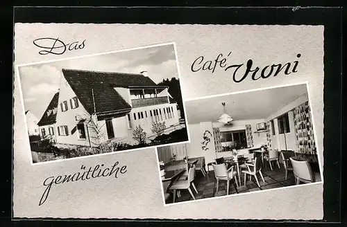 AK Bad Wörishofen, Konditorei-Cafe Vroni, Alpenstr. 4, Innenansicht