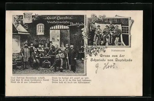 AK Buxtehude, Schmiede, Christ. Eberstein Vorstahlmeister mit Schlussscene