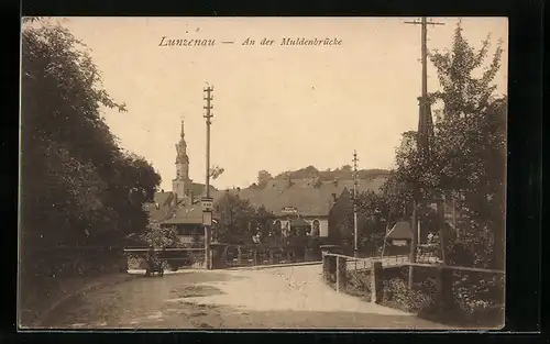 AK Lunzenau, An der Muldenbrücke
