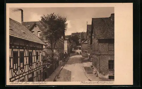 AK Bethel b. Bielefeld, Blick in die Handwerkerstrasse