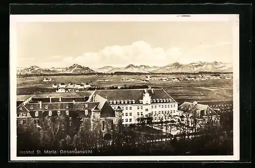 AK Kaufbeuren, Institut St. Maria aus der Vogelschau