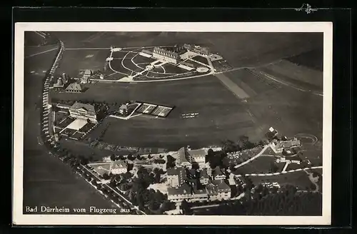 AK Bad Dürrheim, Gesamtansicht vom Flugzeug aus