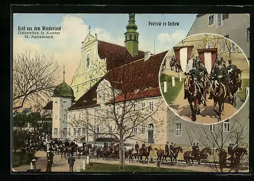 AK St. Marienstern /Wendland, Osterreiten im Kloster