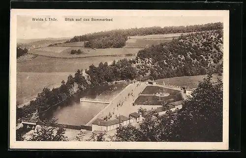 AK Weida, Blick auf das Sommerbad
