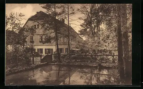 AK Dresden-Dresdner Heide, Fischhaus im Albert-Park