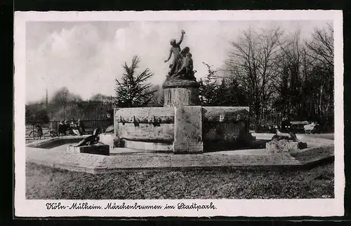 AK Köln-Mülheim, Märchenbrunnen im Stadtpark