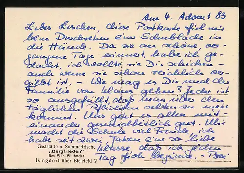 AK Isingdorf, Gaststätte Bergfrieden