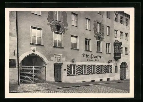 AK Nürnberg, Gasthaus Porstei, Oberer Bergauerplatz 6, 8, 10 & 12