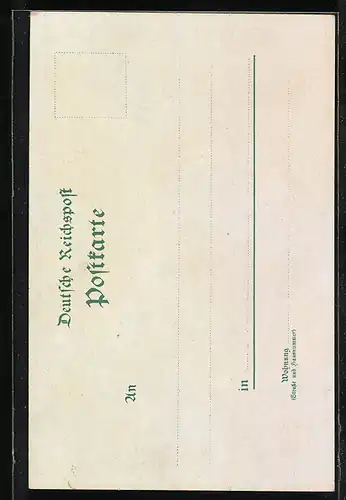 Lithographie Berlin, Friedrichsdenkmal unter den Linden mit Besuchern