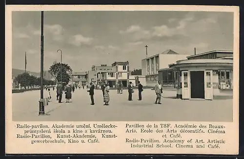 AK Brno, Jubilejni Vystava csl. kultury 1928, Kino u. Café, Radio-Pavillon