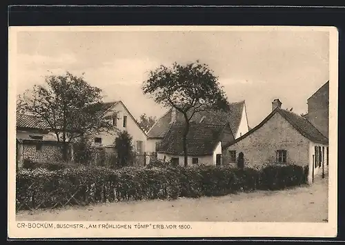 AK Crefeld-Bockum, Buschstr. Am Fröhlichen Tömp