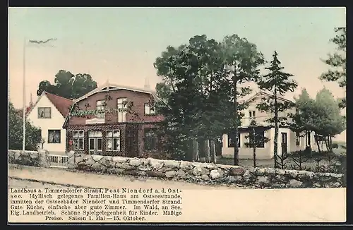 AK Niendorf / Ostsee, Hotel-Pension Landhaus am Timmendorfer Strand