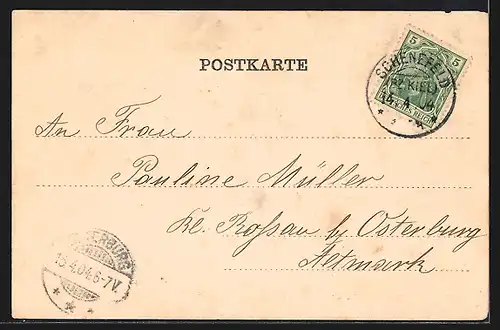 AK Schenefeld, Strassenpartie im Ortskern