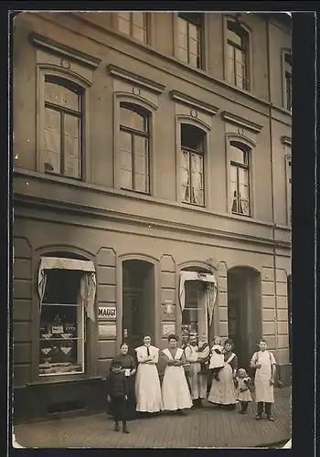 Foto-AK Krefeld, Geschäft Heinrich Hölters, 1911