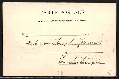 AK Constantinople, Soldaten bei einer Parade