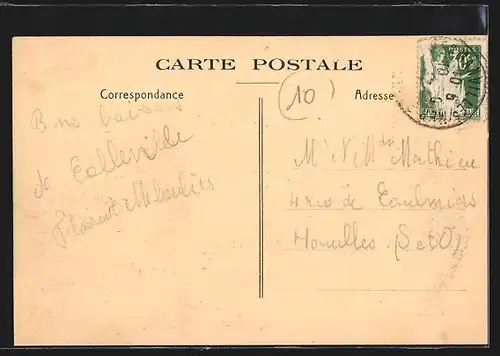 AK Colleville-sur-Orne, Gymnastique sur la plage