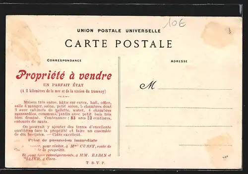 AK Colleville-sur-Orne, le Chateau