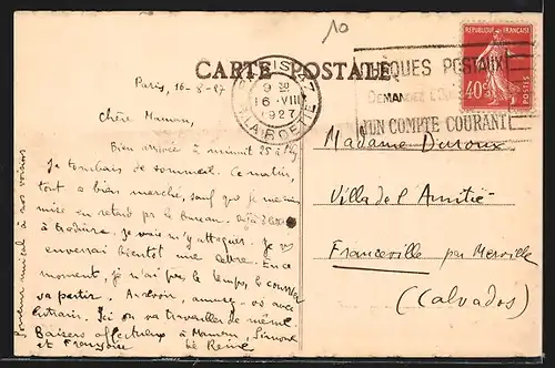 AK Franceville-Plage, Vue prise des Dunes