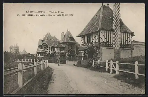 AK Varaville, sur la route de Cabourg