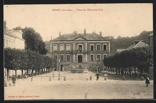 AK Orbec, Place de l`Hotel-de-Ville