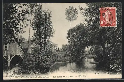 AK Magny-le-Freule, les Bords de la Dives