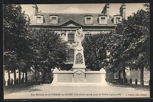 AK St-Pierre-sur-Dives, Aux Enfants morts pour de la Patrie