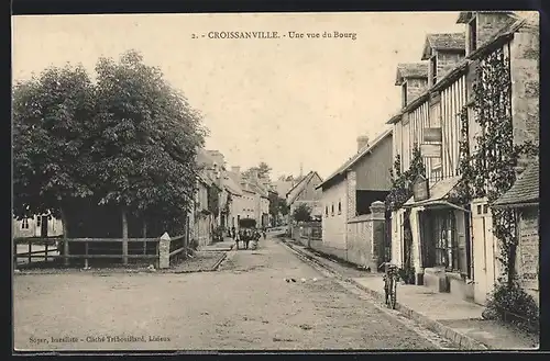 AK Croissanville, Une vue du Bourg