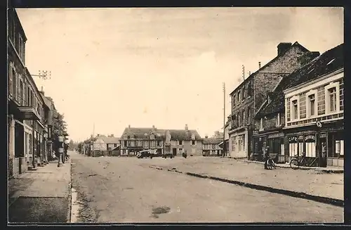 AK Saint-Julien-le-Faucon, Vue de la Place