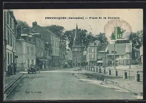 AK Fervacques, Place de la Fontain