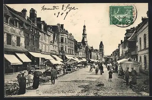 AK Orbec, La Rue Grande