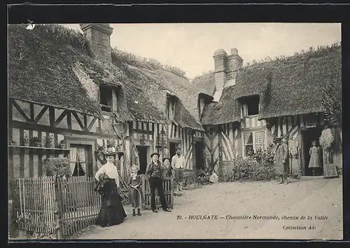 AK Houlgate, Chaumière Normande, chemin de la Vallée