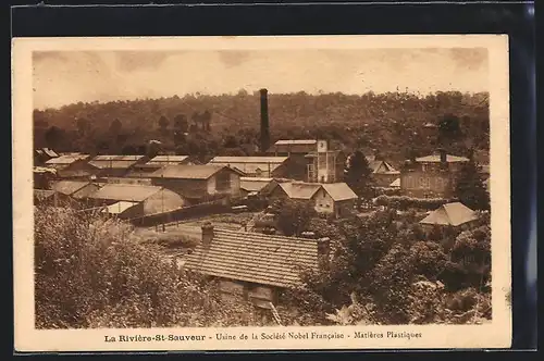 AK La Rivière-St-Sauveur, Usine de la Société Nobel Francaise, Matières Plastiques