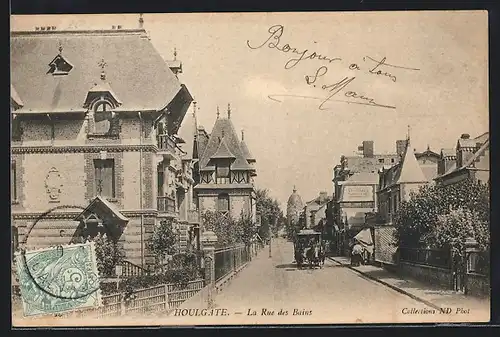 AK Houlgate, la Rue des Bains