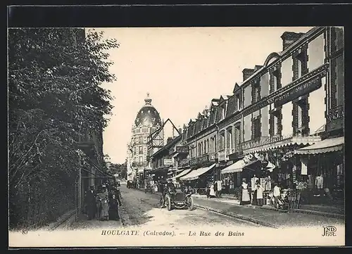 AK Houlgate, la Rue des Bains