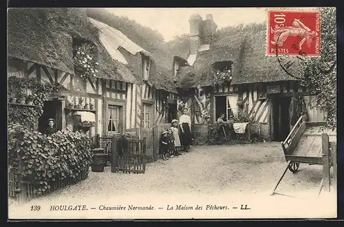 AK Houlgate, chaumiére normande, la maison des Pêcheurs